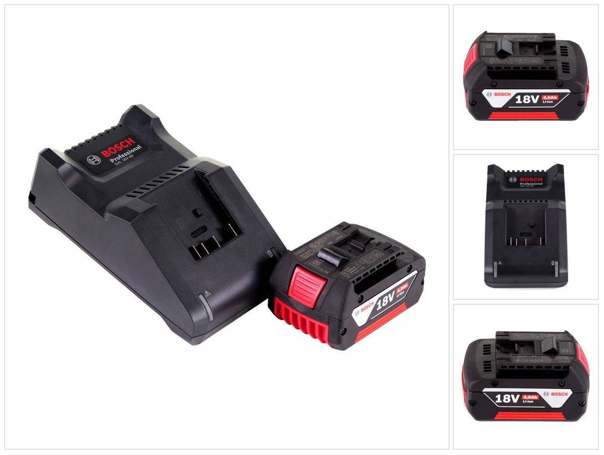 Bosch Starter Set 1x GBA 18 V 4,0 Ah Akku + GAL 18V-40 Ladegerät ( 1600A01B9Y )
