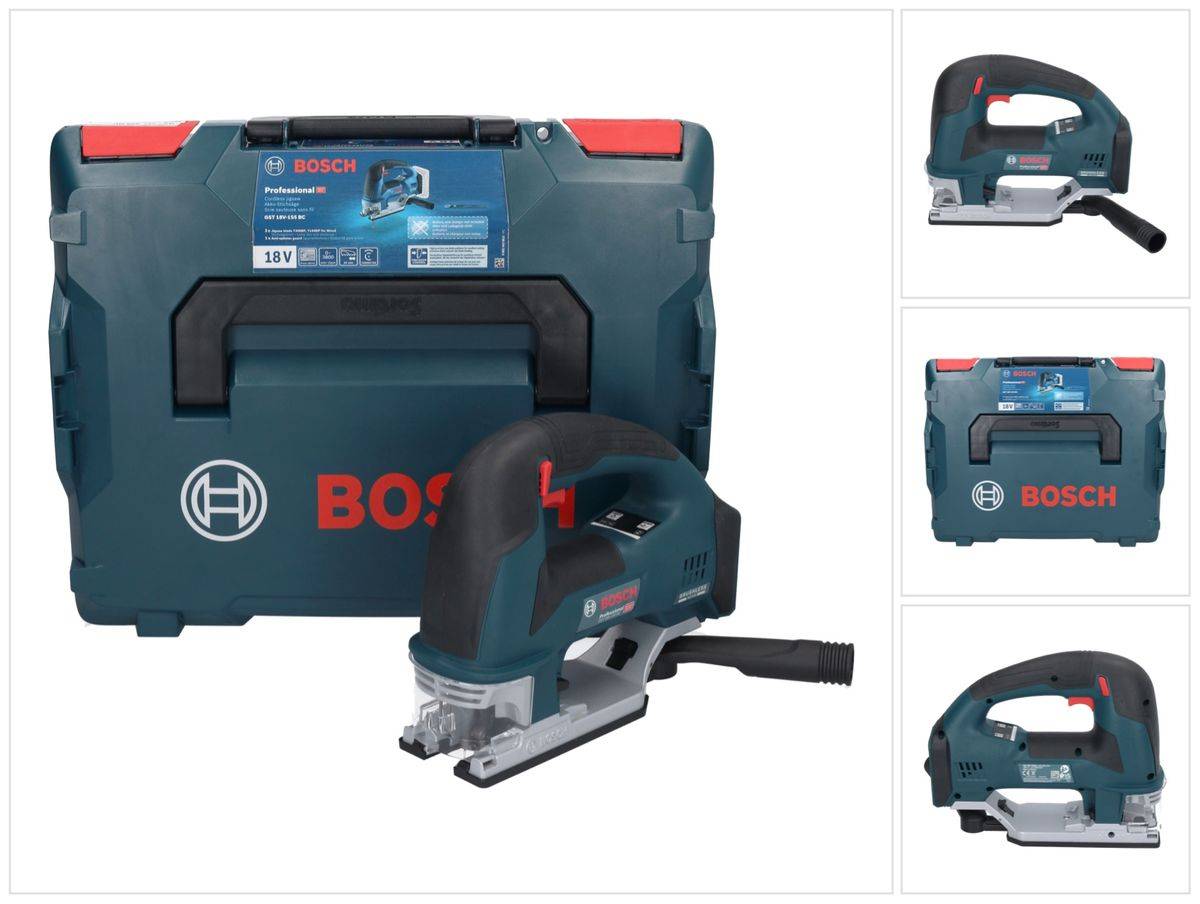 Bosch GST 18V-155 BC Akku Stichsäge 18 V 135 mm ( 06015B1000 ) Brushless + L-Boxx - ohne Akku, ohne Ladegerät