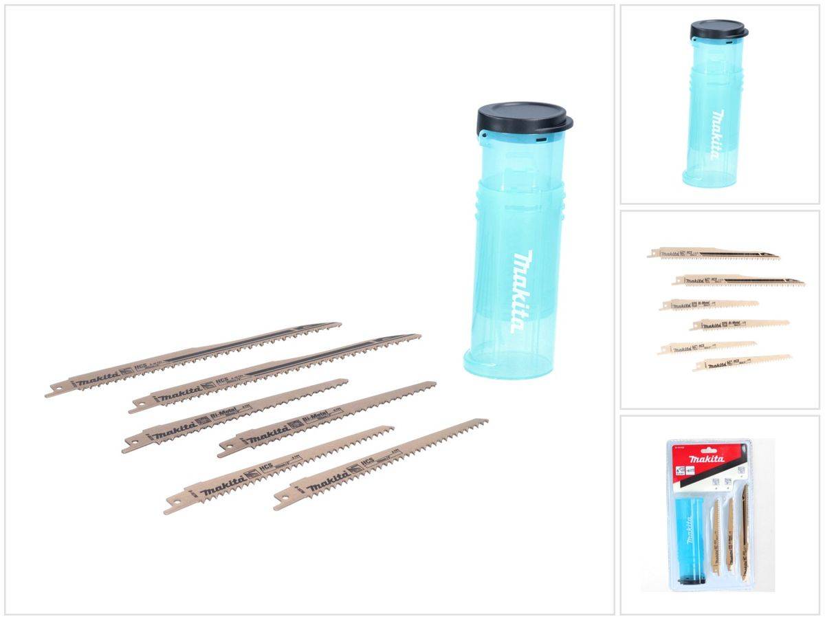 Makita 2x Reciprosägeblatt Sortiment A 152 - 203 mm 12 tlg. ( 2x B-44432 ) für Holz