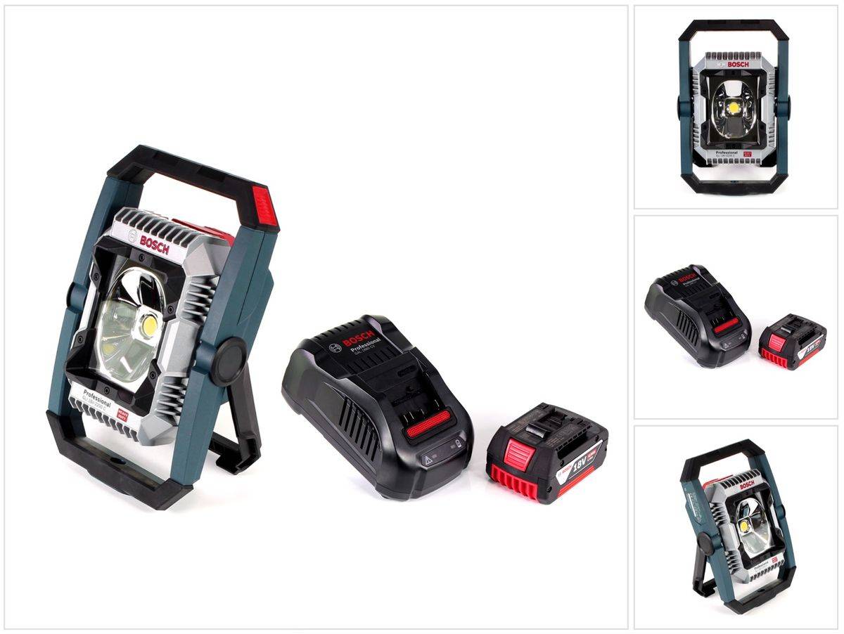 Bosch GLI 18V-2200 C Akku Lampe 18V 2200lm Bluetooth ( 0601446501 ) + 1x 4,0 Ah Akku + Ladegerät