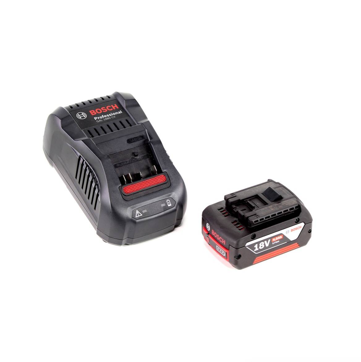 Bosch Starter-Set 18 V mit GBA 4,0 Ah Li-Ion Akku + GAL 1880 Ladegerät