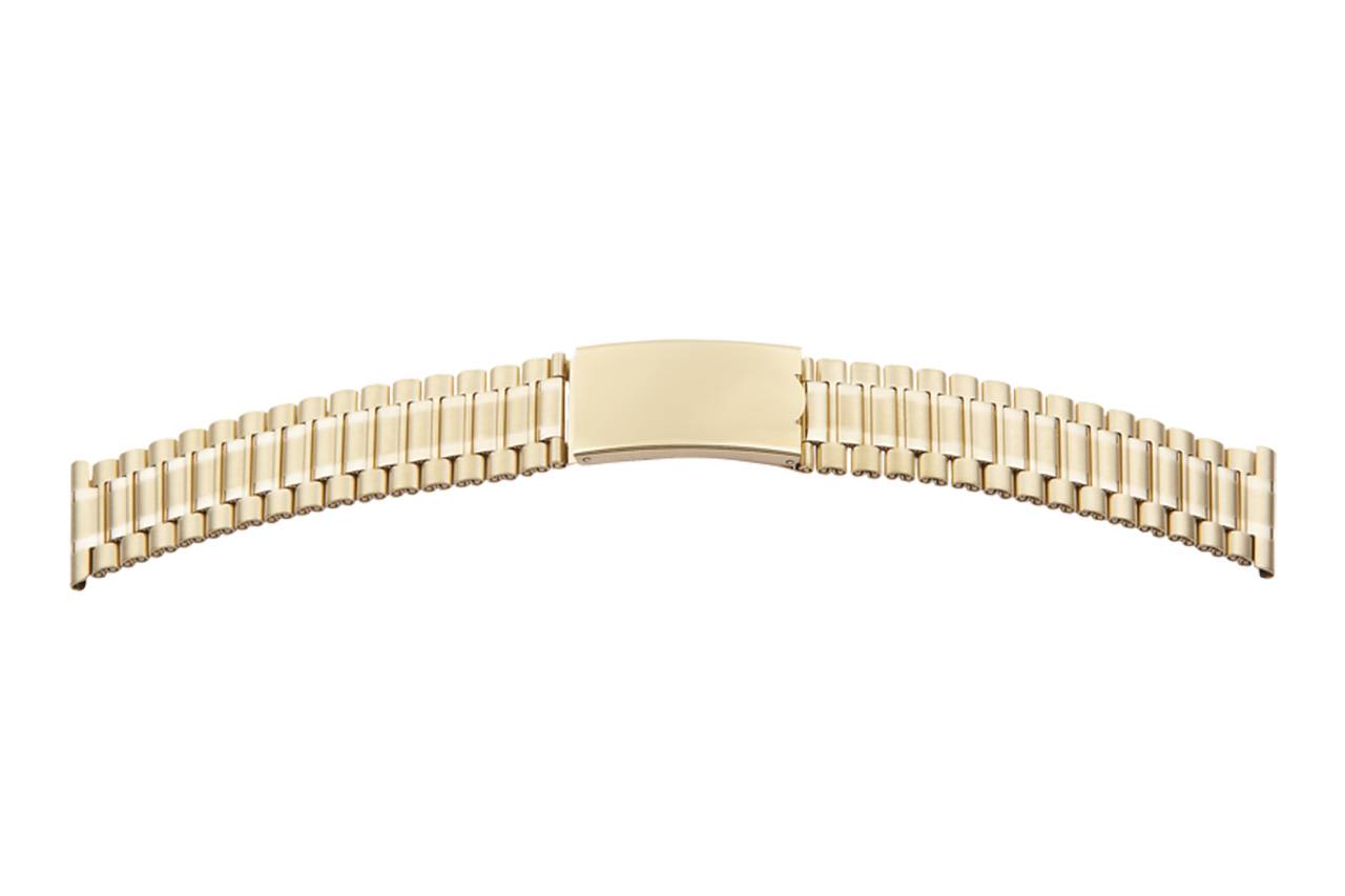 SELVA Uhrenarmband, Edelstahl, poliert / satiniert, Ersatzband mit Federschließe