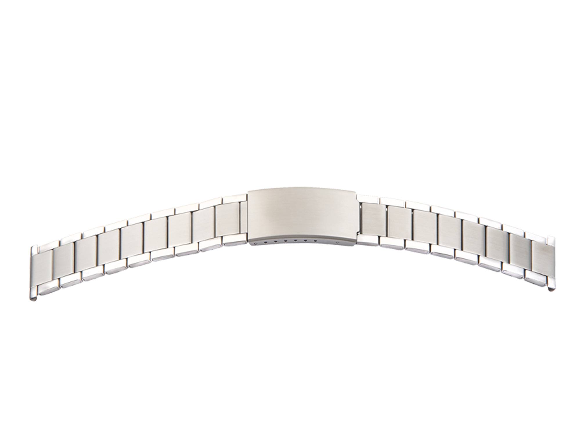SELVA Uhrenarmband, Edelstahl, poliert / satiniert, Ersatzband mit Faltschließe