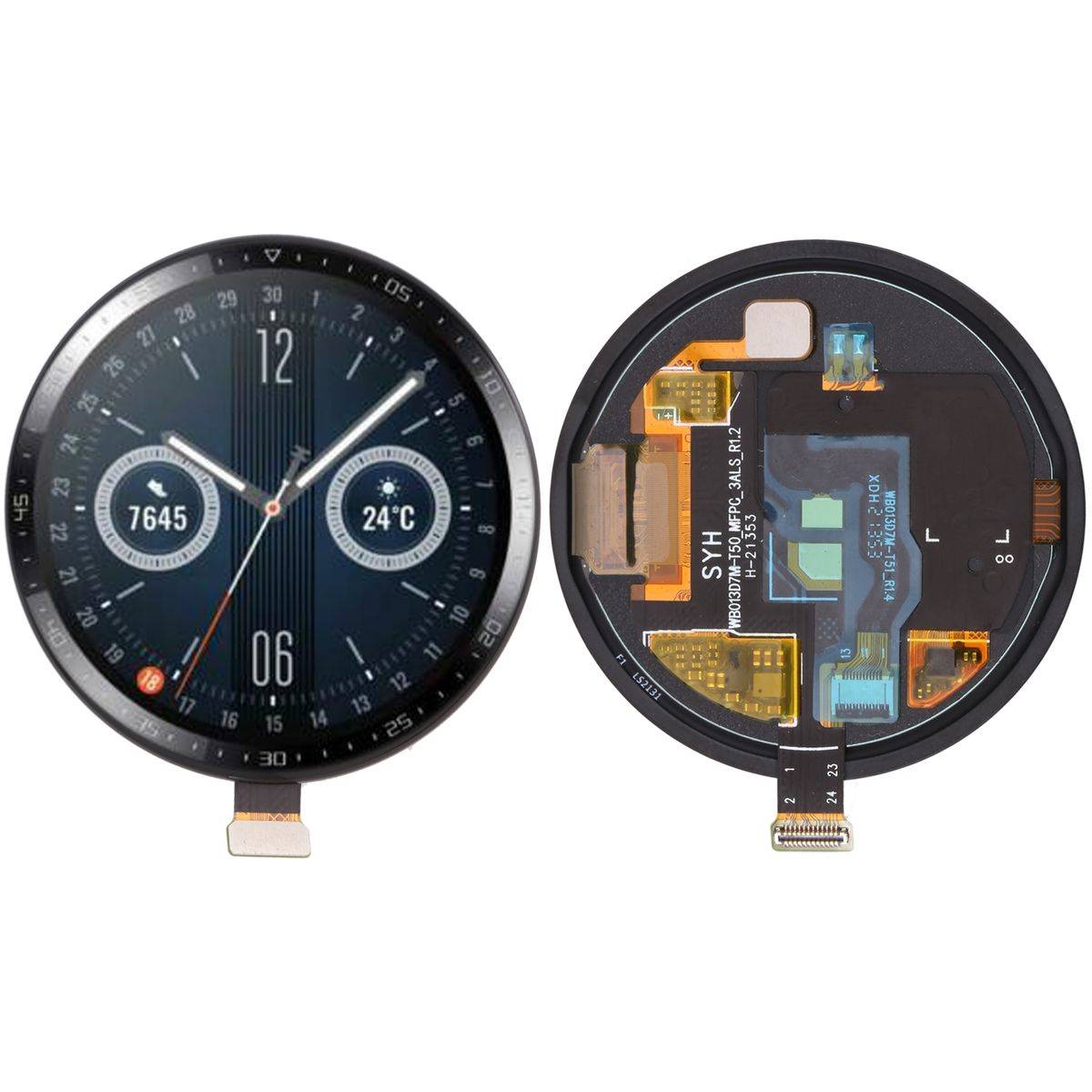 Display LCD Komplett Einheit Touch Panel für Huawei Watch GT 3 MIL-B19 42mm Schwarz TouchScreen