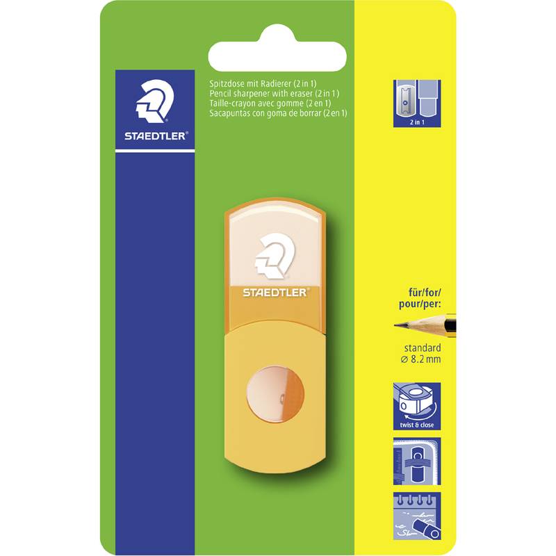 STAEDTLER Radierer-Spitzer-Kombi 511 SE, neon-orange