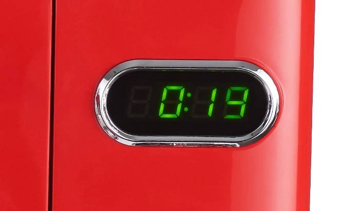 Wolkenstein Mikrowelle MW720 FRW - rot, Retro-Design, 700Watt, 20l, nostalgie