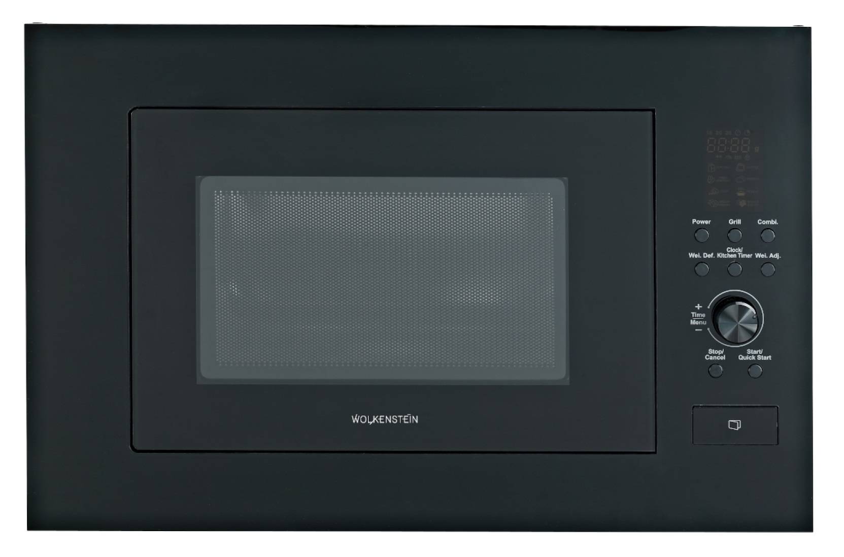 Wolkenstein Einbaumikrowelle WMW900-25GB EB - schwarz 900W Grill 1000W