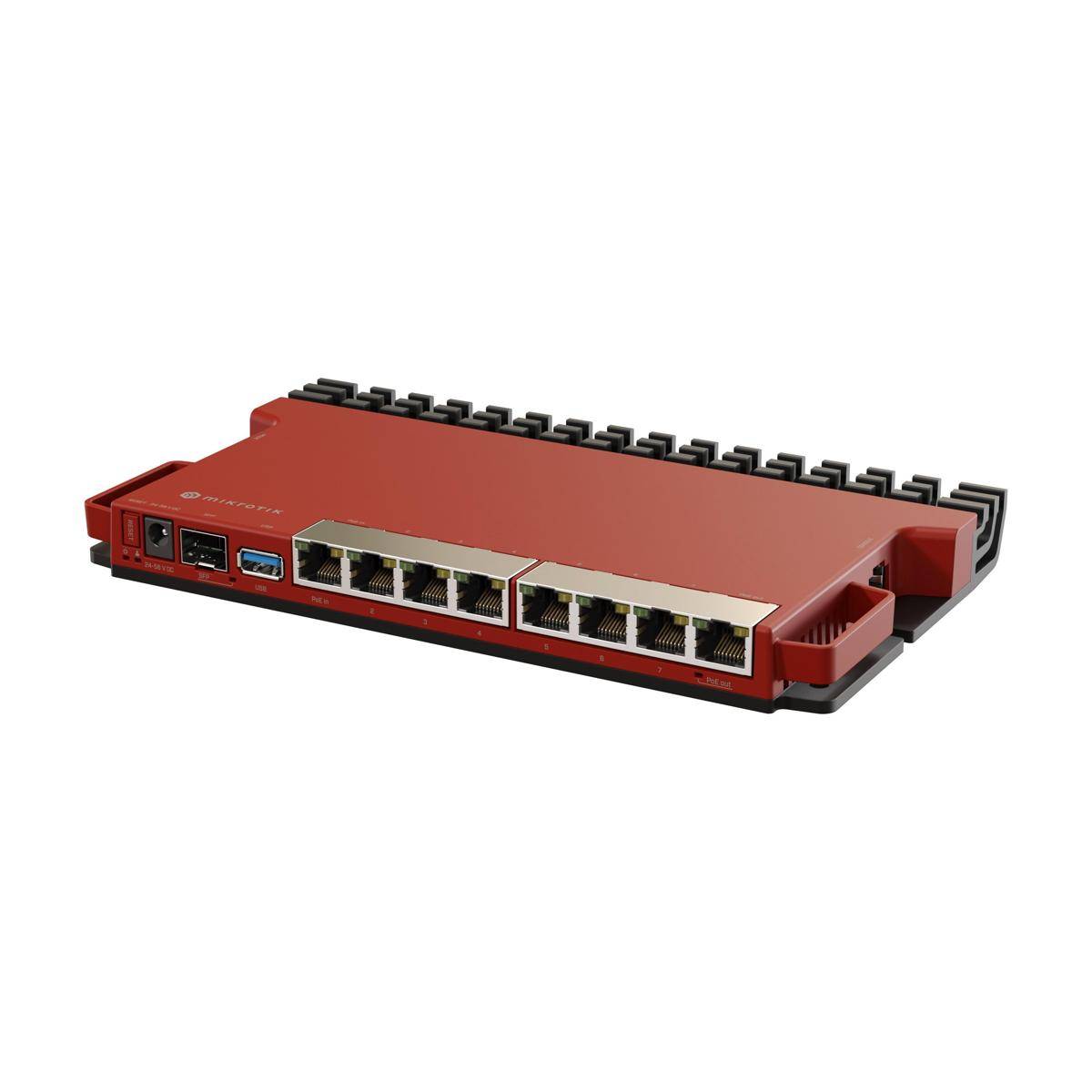 MikroTik L009 Series L009UIGS-RM - - Router - 9-Port-Switch - 1GbE - 2.5GbE - 2,
