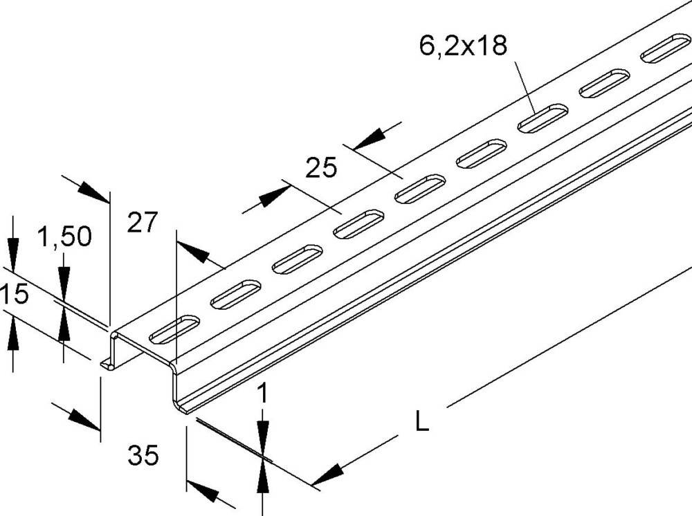 Niedax Tragschiene 2934/2 GL6
