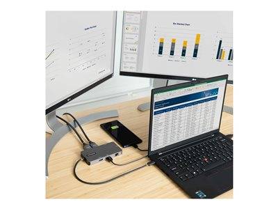 STARTECH USB C Multiport Adapter 2 HDMI Eingabe / Ausgabe Dockingstations und Hubs