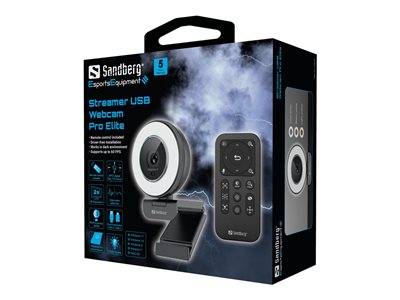 SANDBERG Streamer USB Webcam Pro Elite Eingabe / Ausgabe Webcams