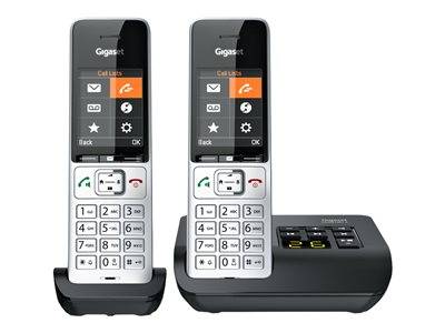 GIGASET COMFORT 500A duo silber / schwar Telekommunikation, UCC & Wearables Festnetztelefone analog