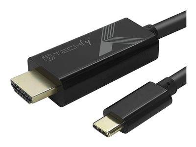 TECHLY Adapter Kabel USB-C M auf HDMI M Peripheriegeräte & Zubehör &