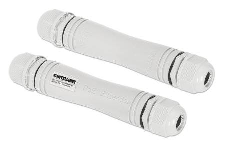 INTELLINET Ultra Long Range Outdoor Fast Ethernet PoE+ Extender Set Netzwerk-Infrastruktur PoE /