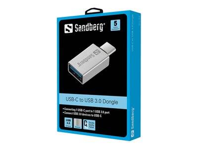 SANDBERG USB-C to USB 3.0 Dongle Audio, Video, Display & TV Funkzubehör