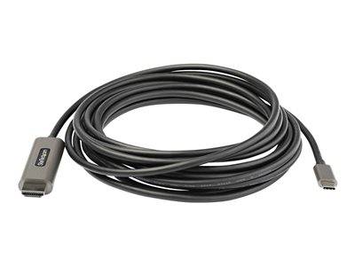 Ein aufgerolltes schwarzes USB-Kabel mit rechteckigem Anschluss, geeignet für Datentransfer und zum Aufladen elektronischer Geräte.