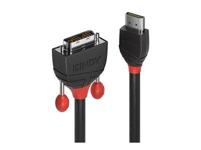 LINDY 3m HDMI/DVI-D Kabel Black Line Audio, Video, Display & TV Optionen & Zubehör Videoadapter &