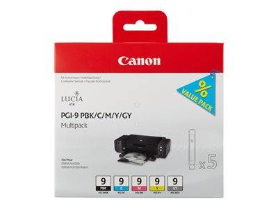 CANON 1LB PGI-9 PBK/C/M/Y/GY Multi Pack Drucken, Scannen & Verbrauchsmaterial Verbrauchsmaterialien