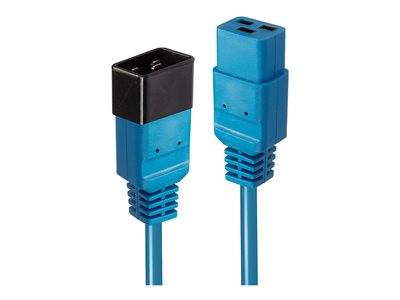 LINDY 2m IEC C19 auf IEC C20 Kabel blau Peripheriegeräte & Zubehör & Adapter - Stromversorgung