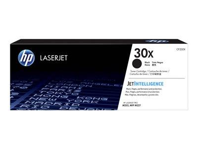 HP LaserJet 30x Tonerkassette in Schwarz für Drucker. Funktionen: Drucken, Seiten, Leistung. JetIntelligence-Technologie hervorgehoben.