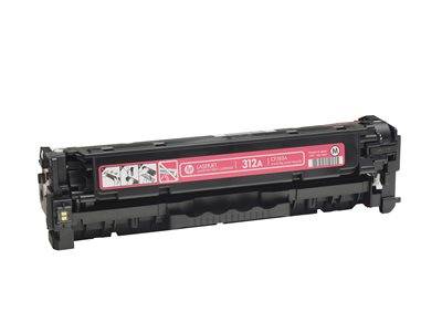 Eine Magenta-Tonerkartusche HP 312A für Drucker.