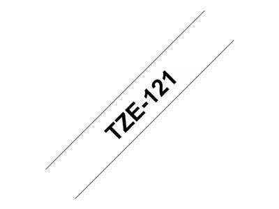 Das Bild zeigt eine diagonale Beschriftung mit dem Text „TZE-121