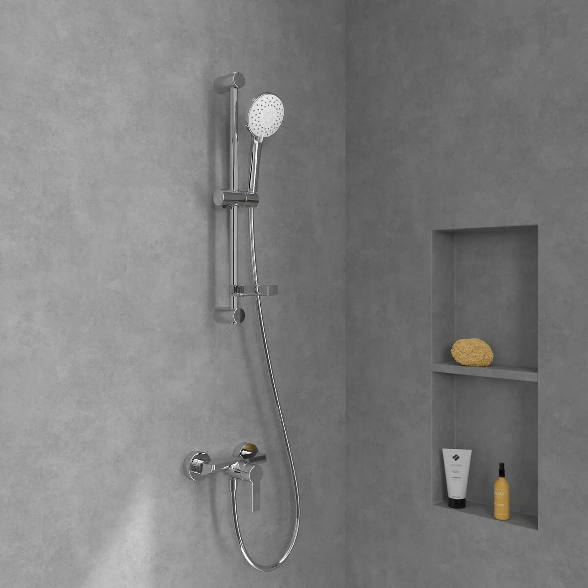 Villeroy & Boch EH-Duscharmatur Serie Architectura 218x130x137mm Chrom, 1 Stk.