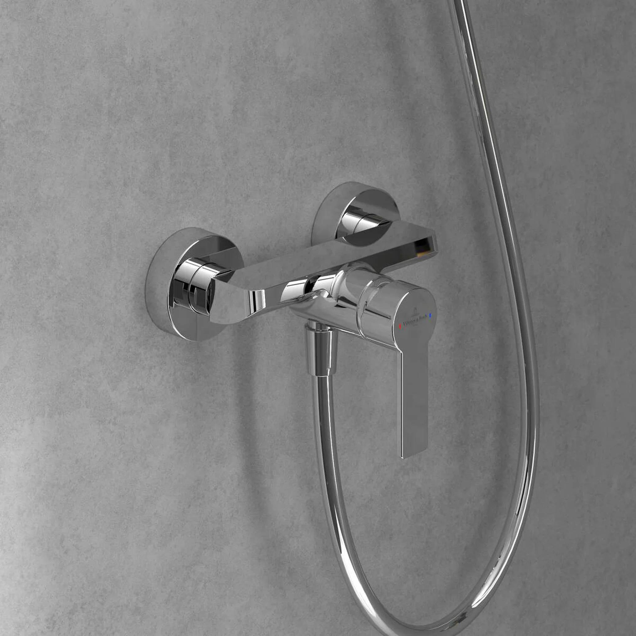 Villeroy & Boch EH-Duscharmatur Serie Architectura 218x130x137mm Chrom, 1 Stk.