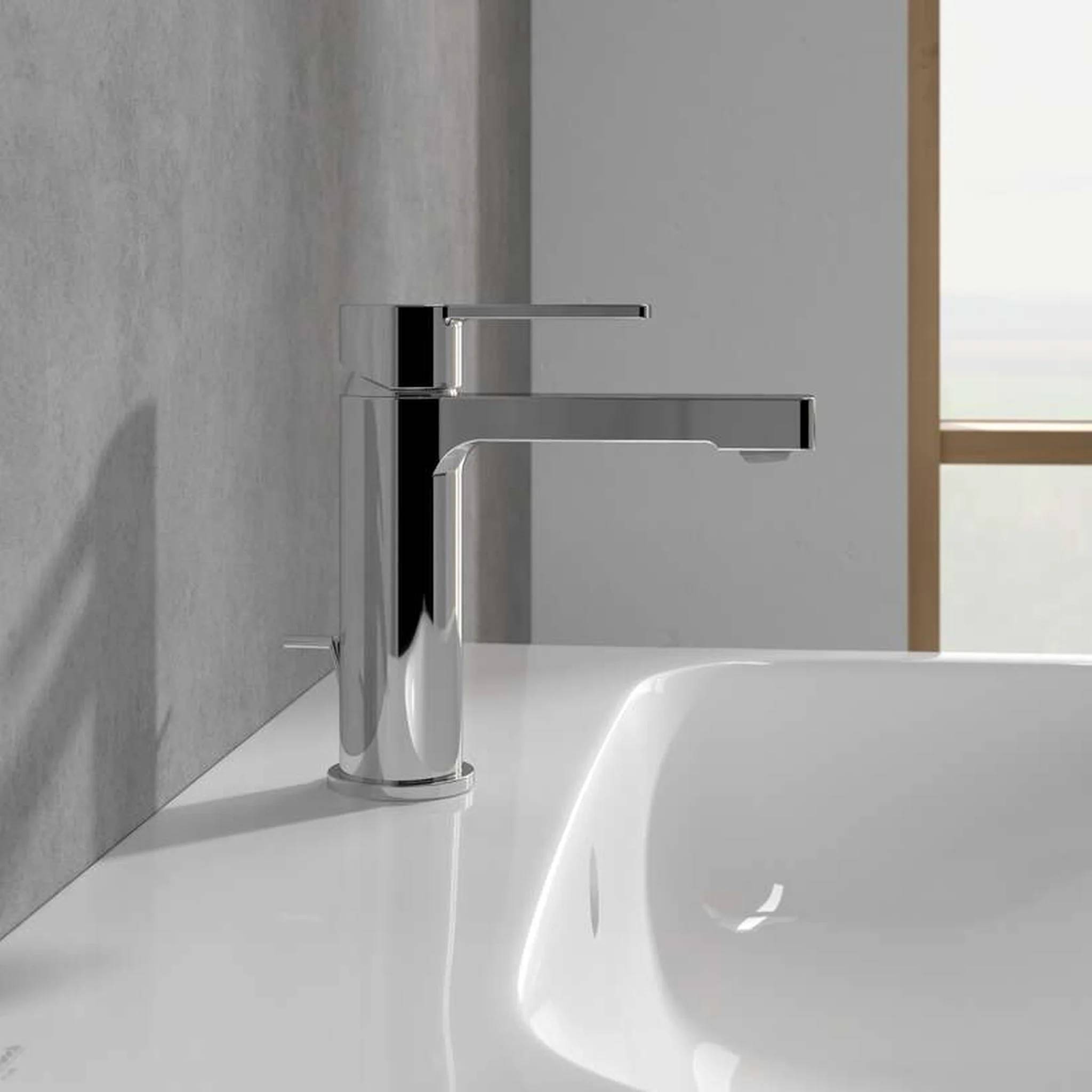 Villeroy & Boch EH-Armatur Architectura 42x164x161mm mit Zugst-Ablaufgarnitur Chrom, 1 Stk.