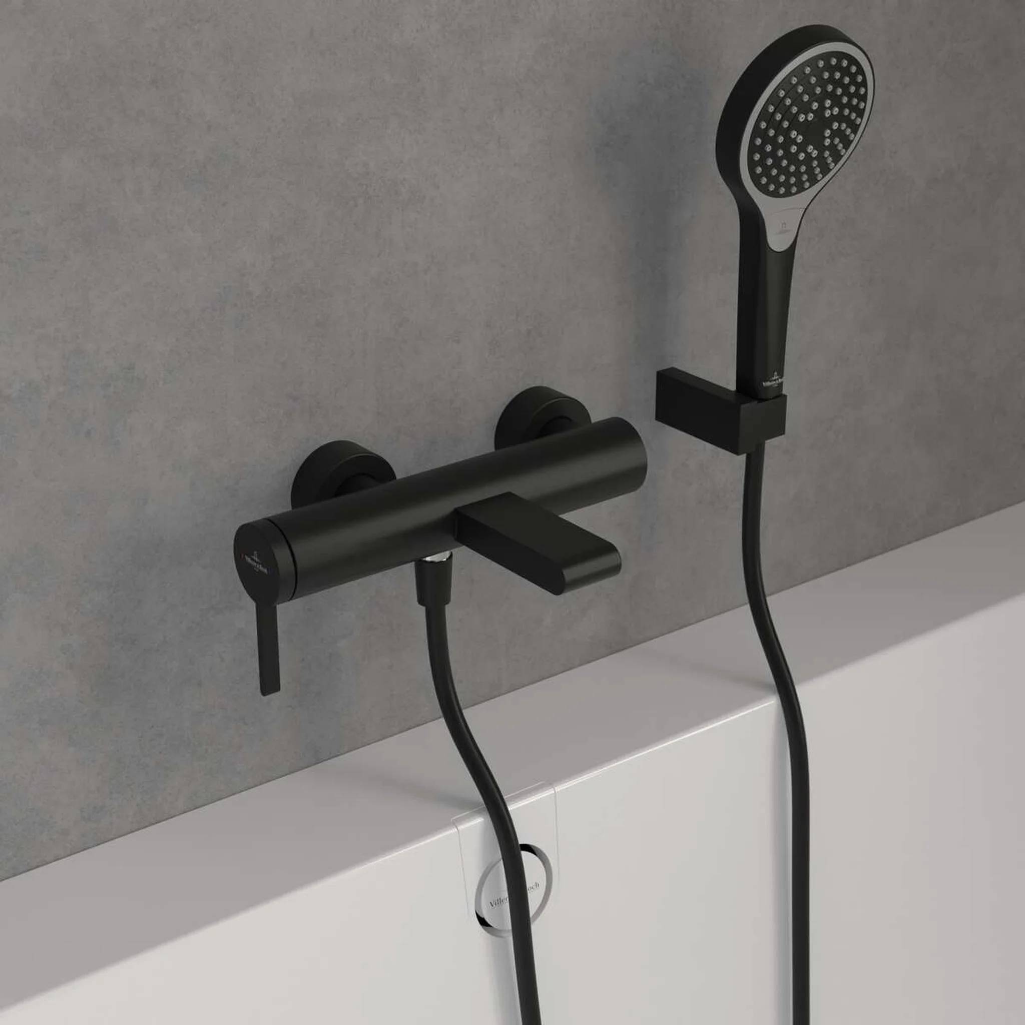 Villeroy & Boch EH-Badewannenarmatur Serie Dawn 274x111x186mm Matt Black, 1 Stk.