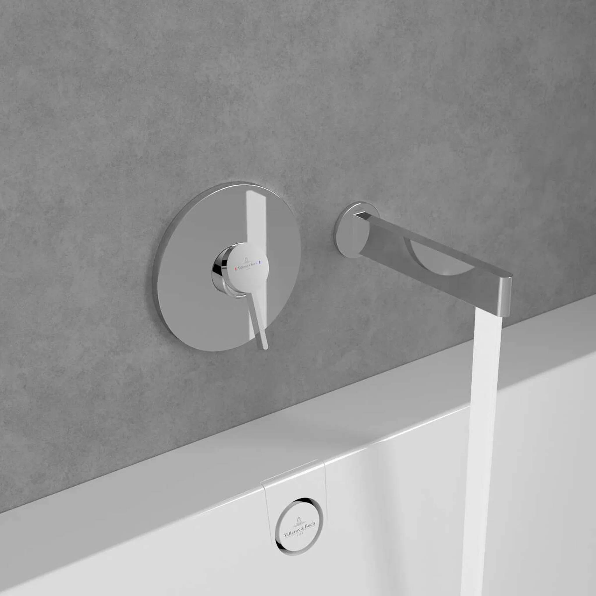 Villeroy & Boch Badewannenauslauf Serie Dawn 60x60x220mm Chrom, 1 Stk.