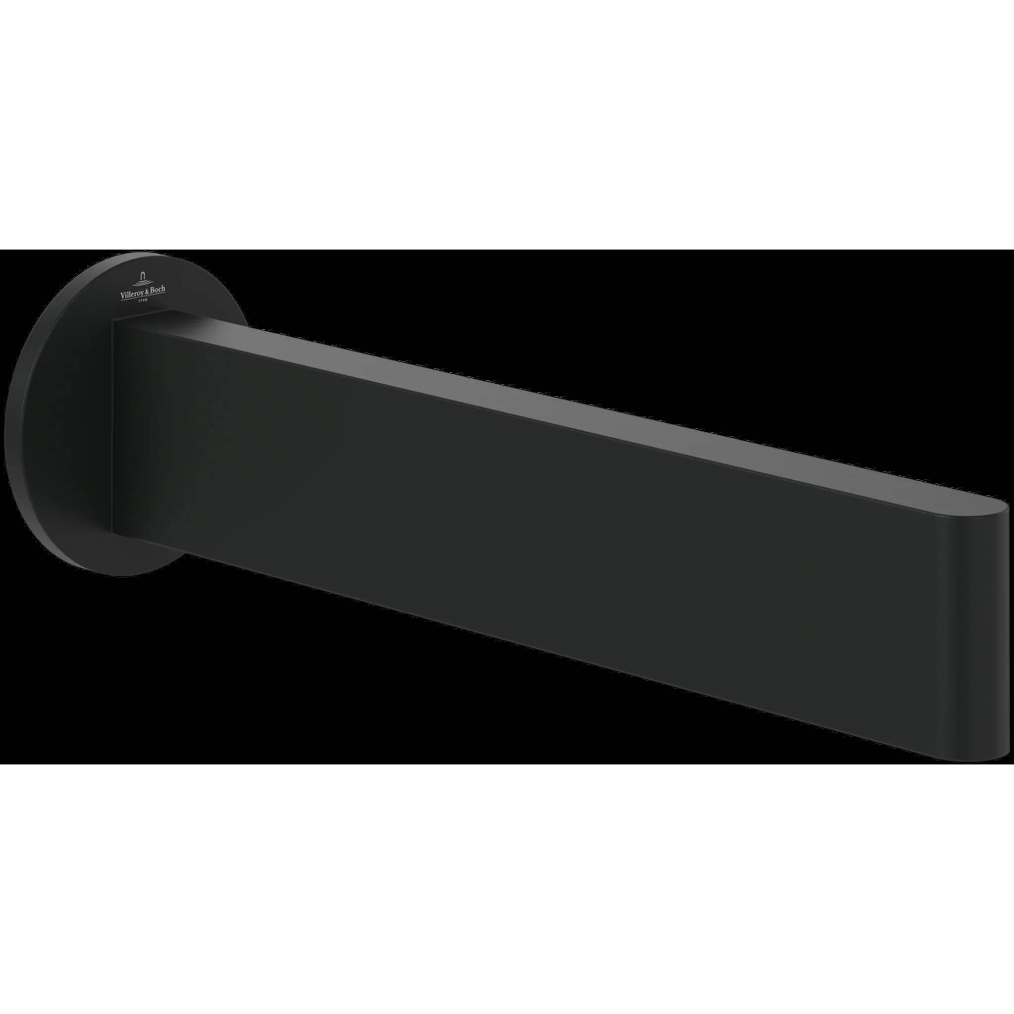Villeroy & Boch Badewannenauslauf Serie Dawn 60x60x220mm Matt Black, 1 Stk.