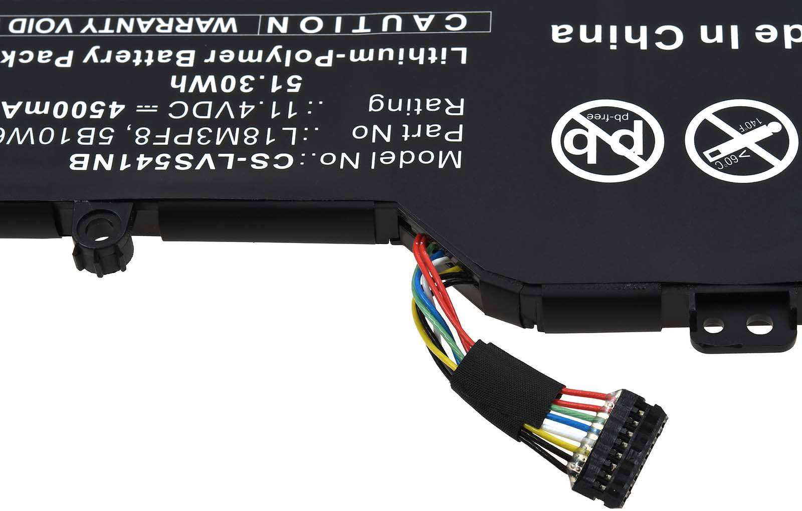 Powery Akku kompatibel mit Lenovo Typ L18M3PF8, 11,4V, Li-Ion