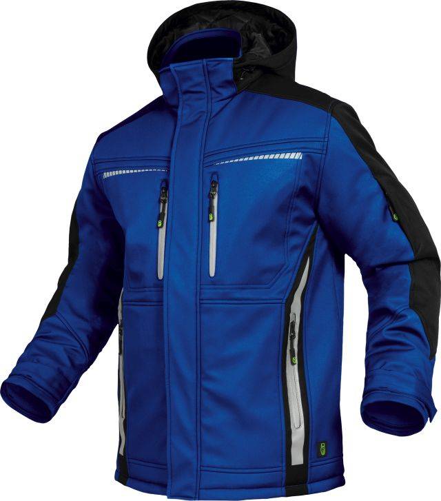 Leibwächter FLEXI Flex Line, Winter-Softshelljacke kornblau-schwarz, Gr. 3XL FLEXI203XL