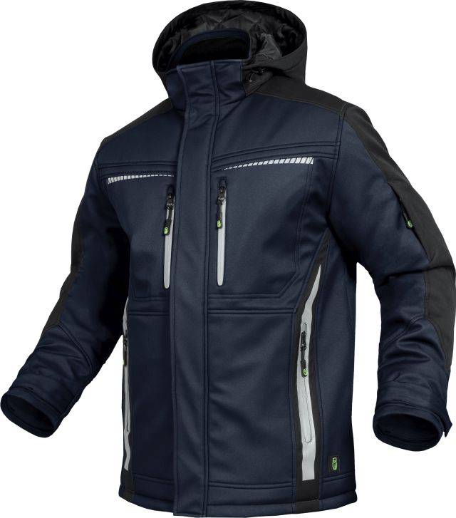 Leibwächter FLEXI Flex Line, Winter-Softshelljacke marine-schwarz, Gr. 5XL FLEXI305XL
