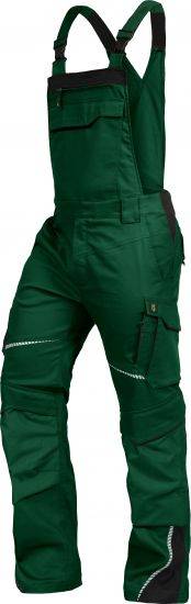 Leibwächter FLEXL Flex Line, Latzhose grün-schwarz, Gr. 54 FLEXL2154