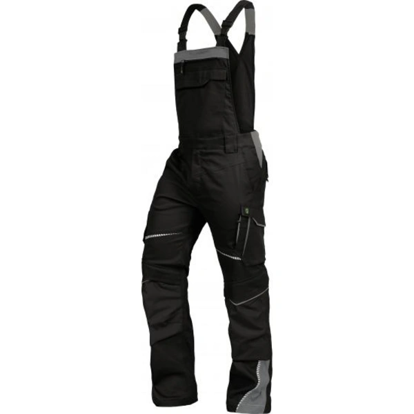 Leibwächter FLEXL Flex Line, Latzhose schwarz-grau, Gr. 25 FLEXL2525 Leibwächter FLEXL Flex Line, Latzhose schwarz-grau, Gr. 25 FLEXL2525