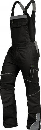 Leibwächter FLEXL Flex Line, Latzhose schwarz-grau, Gr. 42 FLEXL2542