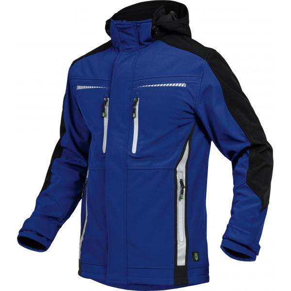 Leibwächter FLEXS Flex Line, Softshelljacke kornblau-schwarz, Gr. 3XL FLEXS203XL