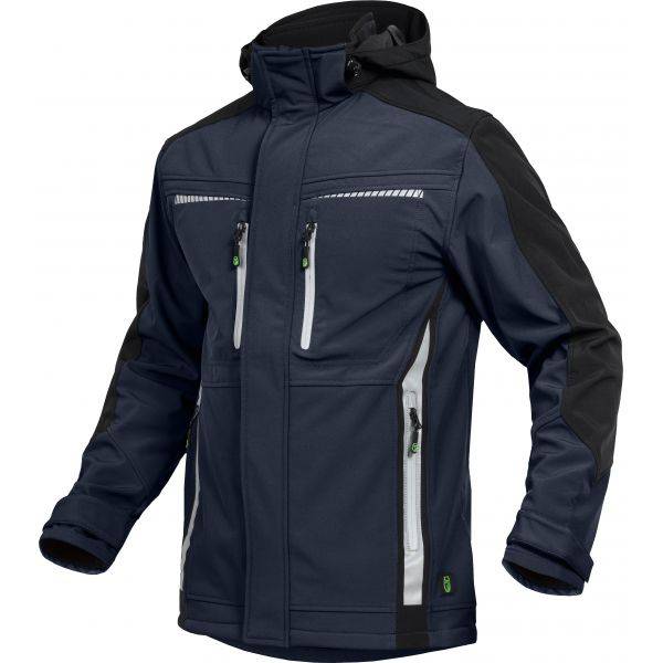 Leibwächter FLEXS Flex Line, Softshelljacke marine-schwarz, Gr. 3XL FLEXS303XL