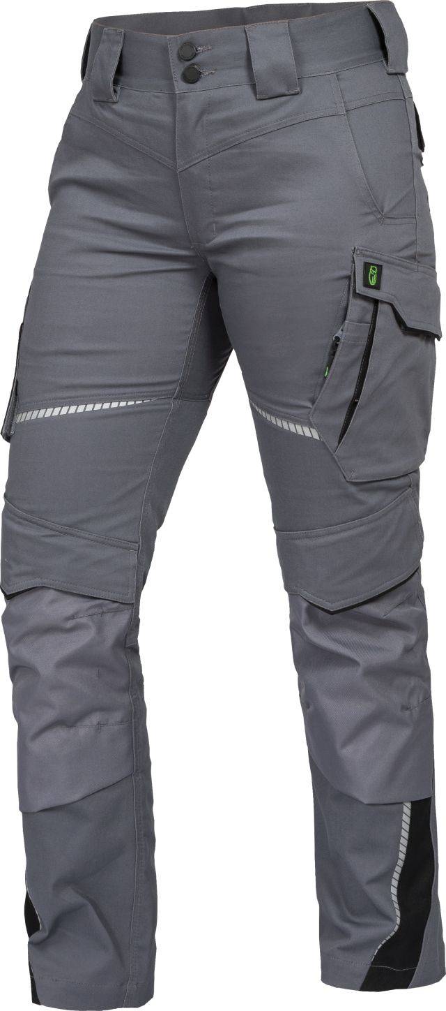 Leibwächter FLXDH Flex Line, Damen-Bundhose grau-schwarz, Gr. 46 FLXDH2746