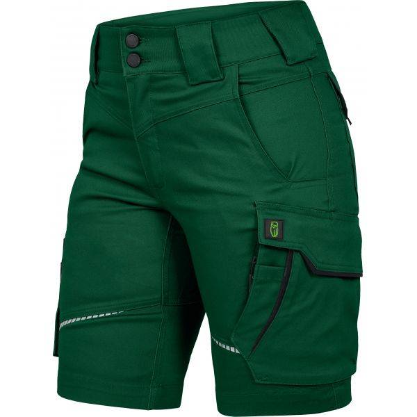Leibwächter FLXDK Flex Line, Damen-Shorts grün-schwarz, Gr. 50 FLXDK2150