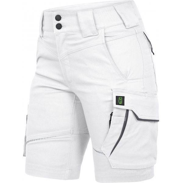 Leibwächter FLXDK Flex Line, Damen-Shorts weiß-grau, Gr. 38 FLXDK2438