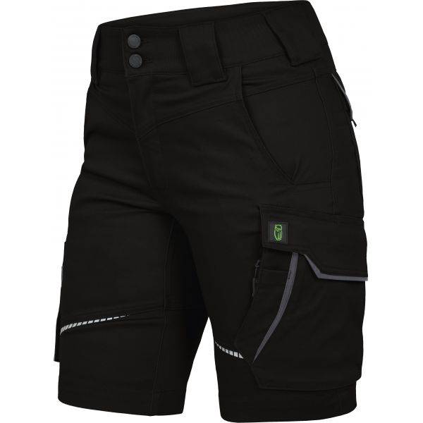 Leibwächter FLXDK Flex Line, Damen-Shorts schwarz-grau, Gr. 44 FLXDK2544