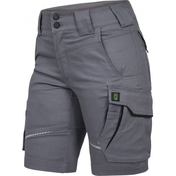 Leibwächter FLXDK Flex Line, Damen-Shorts grau-schwarz, Gr. 46 FLXDK2746