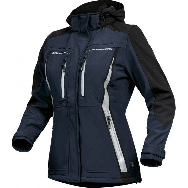 Leibwächter FLXDS Flex Line, Damen-Softshelljacke marine-schwarz, Gr. 42 FLXDS3042