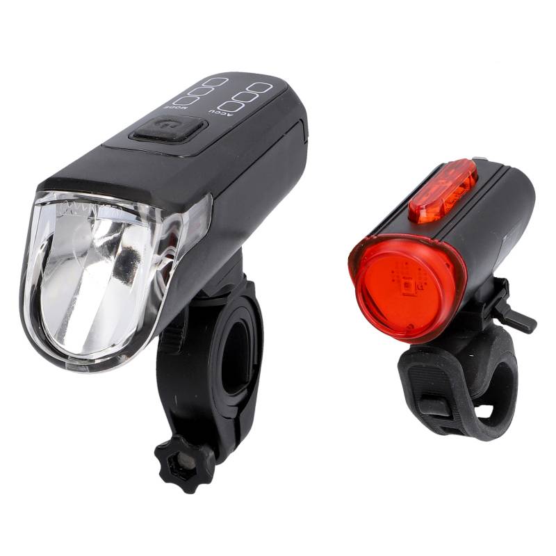 FISCHER Akku-USB-LED-Beleuchtungs-Set TWIN, 60/30/15 Lux