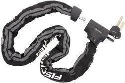 FISCHER Ketten-Fahrradschloss PROTEC PLUS+ CK100 Kette aus robustem Stahl, 4-Kant-Kettenglieder mit einer