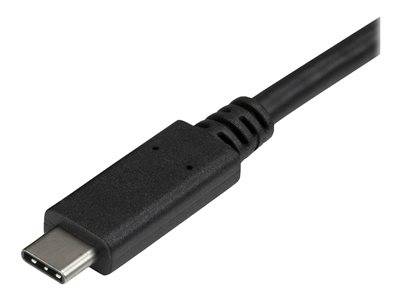 Ein schwarzes USB-C-Kabel mit einer Metallsteckerspitze ist abgebildet, das typischerweise zum Laden und Verbinden von Geräten wie Smartphones und Laptops verwendet wird.