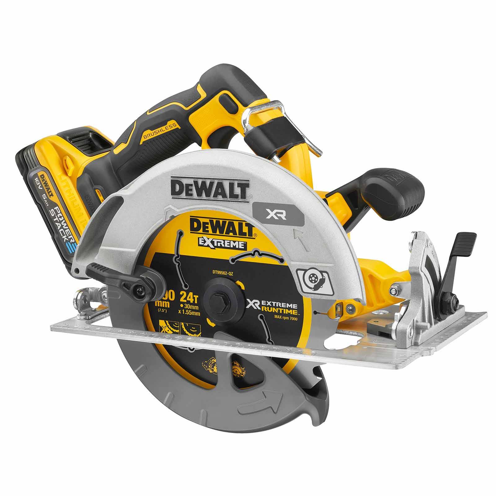 DeWALT Akku-Handkreissäge DCS573H2T-QW 18V 5Ah Powerstack